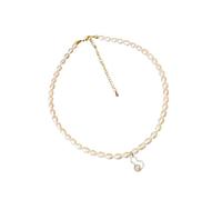 JZWCHQ Pearl Necklace Natural Freshwater Pearl Necklace Retro Chinese Style Gourd Pendant Sweater Chain Pearl Necklaces For Women