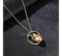 JZWCHQ Pendant Necklace Freshwater Pearl 925 Sterling Silver Jewelry for Women Birthday Christmas