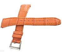 JZWCHQ RAYMOND WEIL Genuine 18mm Orange Leather Watch Band Strap