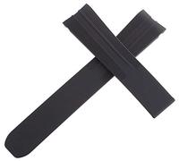JZWCHQ RaymondWeil Men 21mm Black Rubber Watch Band Strap I3.16