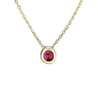JZWCHQ round pendant necklaces for women wedding fine jewelry topaz gemstone collares gift Made in China