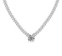 JZWCHQ S925 Silver Moissanite Necklace Women Men D Color 1ct Moissanite Necklace