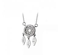 JZWCHQ shining zircon leaves 925 pendant necklace for women adjustable necklace fine jewelry Made in China