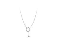 JZWCHQ small round beads necklace shiny round pendant ladies adjustable clavicle chain necklace jewel