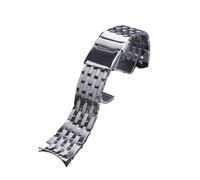 JZWCHQ Solid 316L Stainless Steel Watchbands Silver 22mm 24mm Metal Watch Band Strap Wrist Watches Bracelet