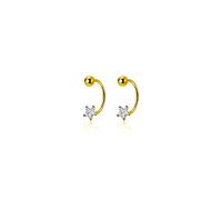 JZWCHQ Star Zircon Fashion Romantic Star Earrings Women's Simple and Elegant Party Jewelry High-end Earrings