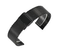 JZWCHQ Steel Stainless Steel Strap 18mm 20mm 22mm 24mm 1.0 Thick Wire Mesh Strap Adjustable Length Watch Accessories Watchbands