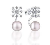 JZWCHQ Summer Earrings S925 Sterling Silver Accessories Natural Freshwater Pearl Earrings Fashion Trend Female