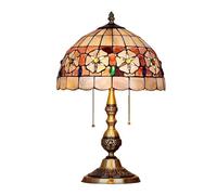 JZWCHQ table lamp bedside lamp/style table lamp, living room bedside bedroom table lamp, living room classic traditional stained glass antique base