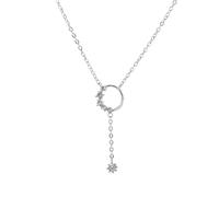 JZWCHQ tassel round charm pendant choker necklace wedding jewelry for women