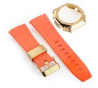 JZWCHQ Third generation rubber strap carved stainless steel watch cover for GA2100 retrofit and upgrade DIY watch strap