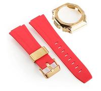 JZWCHQ Third Generation Rubber Strap Carved Stainless Steel Watch Cover for GA2100 retrofit and Upgrade DIY Watch Strap