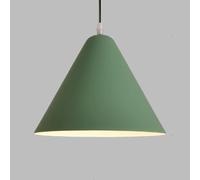 JZWCHQ Triangle Macaron Pendant Light - Creative E27 Single Head Hanging Lamp with Adjustable Cord, Elegant Industrial Suspension Chaner for Kitchen, Bedroom, Dining Room, Restaurant(Blue,13.7in)