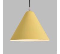 JZWCHQ Triangle Macaron Pendant Light - Creative E27 Single Head Hanging Lamp with Adjustable Cord, Elegant Industrial Suspension Chaner for Kitchen, Bedroom, Dining Room, Restaurant(Blue,13.7in)