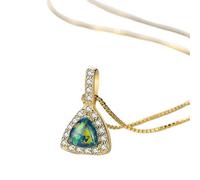 JZWCHQ triangle pendant necklace for women party exquisite choker three colors jewelry Made in China