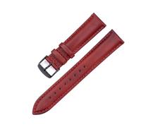 JZWCHQ Vegetable Tanned Leather Watch Strap 16 18 19 20 21 22 24mm Band Compatible with Compatible with DW Cow Leather Watchbands for Men Women(Dark Green-Silver,24mm)