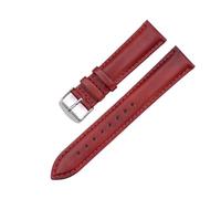 JZWCHQ Vegetable Tanned Leather Watch Strap 16 18 19 20 21 22 24mm Band Compatible with Compatible with DW Cow Leather Watchbands for Men Women(Dark Green-Silver,24mm)