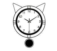 JZWCHQ Wall Clock Bedroom European Style Wall Clock Living Room Simple Modern Cute Nordic Decoration Home Creative Wall Clock Wall Clocks for Living Room (Siyah 29x40cm)