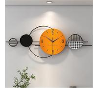 JZWCHQ Wall Clock Modern Art Wall Clock Modern Minimalist Living Room Clocks, Light Luxury Wall Decorations, Creative Wall Clocks for Home Restaurant - Mural Design A Small Size 800X290MM