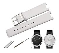 JZWCHQ Watch Band for CK K1S21120/K1S21102/KIS21100 Genuine Leather Dedicated Concave Interface Strap 20mm Women