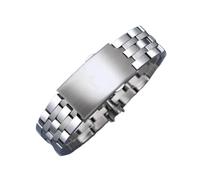 JZWCHQ Watch Bracelet Compatible with Tissot 1853 Prc200 T17 T461 T055 T014 Men Fold Clasp Strap Watch Stainless Steel Watch Band Chain 19mm 20mm(20mm)