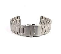 JZWCHQ watch strap stainless steel watch band 20mm 22mm black silver watch strap double press safety buckle metal wristband bracelet