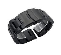 JZWCHQ watch straps, solid thickening 5.5mm stainless steel bands silver 22mm 24mm 26mm metal band strap wrist bracelet, watch band replacement