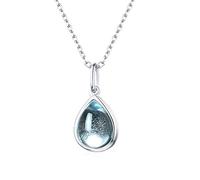 JZWCHQ Wild Girl Blue Topa Sweet Drop Pendant Necklace