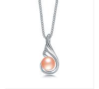 JZWCHQ women's jewelry Women's 100% Freshwater Cultured Pearl Pendant Wing Pendant Necklace jewlery