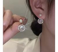 JZWCHQ Zircon Inlaid Rose Bowknot Love Earrings for Women Wedding Jewelry Birthday Gifts