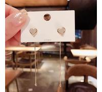 JZWCHQ Zircon Inlaid Rose Bowknot Love Earrings for Women Wedding Jewelry Birthday Gifts