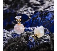 JZWCHQ Zircon Inlaid Rose Bowknot Love Earrings For Women Wedding Jewelry Birthday Gifts