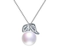 JZWCHQ zircon leaf pendant jewelry natural freshwater pearl necklace for women Made in China
