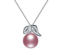 JZWCHQ zircon leaf pendant jewelry natural freshwater pearl necklace for women Made in China