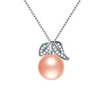 JZWCHQ zircon leaf pendant jewelry natural freshwater pearl necklace for women Made in China