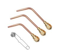JZWELD W-J Series Oxy Acetylene Welding Nozzle Replacement Compatibleweith "J" Series Light Duty Victor Torch Handles, Sizes 1, 2 and 3 （3PACK）, Welding/Brazing Torch Tips with Flint Striker