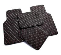 JZWJNFYY Car Floor Mats for Mitsubishi Outlander 2008-2012 Front and Rear Car Mats Duty All Weather Waterproof Car Floor Mats Car Interior Accessory,C/Black-red
