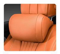 JZWJNFYY car headrest pillow, for Alfa Romeo Stelvio 2017-2021 2022 2023 2024 2025 Car Neck Pillows for Driving,Memory Foam Car Seat Neck Support Pillows,BreathableA,djustable,Orange