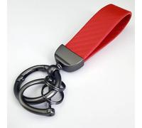JZWJNFYY Car Keychain, for Mazda CX-30 CX30 2019-2025 Detachable Key Chain Holder 360 Degree Rotatable with Anti-Lost D-Ring Auto Key Fob Wristlet Keyrings,D red