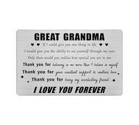 Jzxwan Great Grandma Birthday Card Gifts, Best Great Grandma Retirement Thank You Present