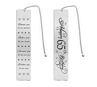 Jzxwan Happy 65th Birthday Gifts for Women Men, 65 Year Old Birthday Bookmark Gift for Her Him, 65 Birthday Presents Decorations