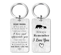 Jzxwan Mama Keyring Gifts, I Love You Mama Birthday Gifts, Appreciation Thank You Present from Daughter Son