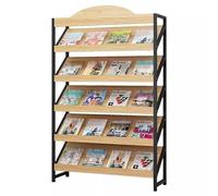 JZYANXBX Magazine Rack Heavy Duty Modern, Large Floor Standing Display Shelf Documents Storage Racks for Home/Office/Schoolroom(5 tier)