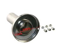 Jzz Cozma Universal Exhaust Muffler Tip Removable Silencer 3 inch Stainless Steel Round Exhaust Muffler Tip Silence(76mm) SL 76