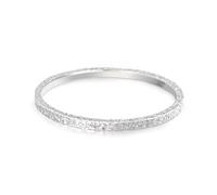 JZZZSFDXA crushed ice ice foot silver 9999 pure silver bracelet - non-fading, women's solid small-scale niche bracelet, gift for the Qixi Festival and Valentine's Day (circle, 56mm)