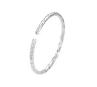 JZZZSFDXA Jin Gu Bang 999 Pure Sterling Silver Bangle, Twisted Design, Unisex, 23.8g