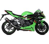 Mivv Ak-1 Kawasaki Zx-6 R 636 19-26 Homologated Slip On Muffler Silver Homologated