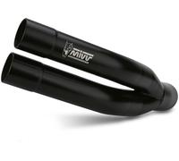 K.052.SDGB - Exhaust Muffler MIVV DOUBLE GUN Black KAWASAKI Z900 (20-)
