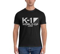 K-1 Kickboxing World Gp T-Shirt Vintage Clothes Men's T-Shirt Big and Tall T Shirts for Men Black L