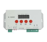 K-1000C Programmable LED Strip Controller for WS2812B WS2811 APA102C, High Refresh Driver with LEDEdit Effects Library, Controls up to 2048 Pixels